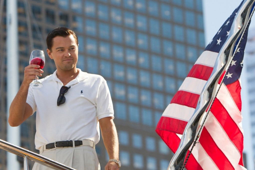 A still from the film The Wolf of Wall Street shows actor Leonardo DiCaprio playing the role of Jordan Belfort. Producers of the film, Red Granite Pictures have reached a settlement with US prosecutors over assets allegedly bought with money stolen from a Malaysian state fund. Photo: AP