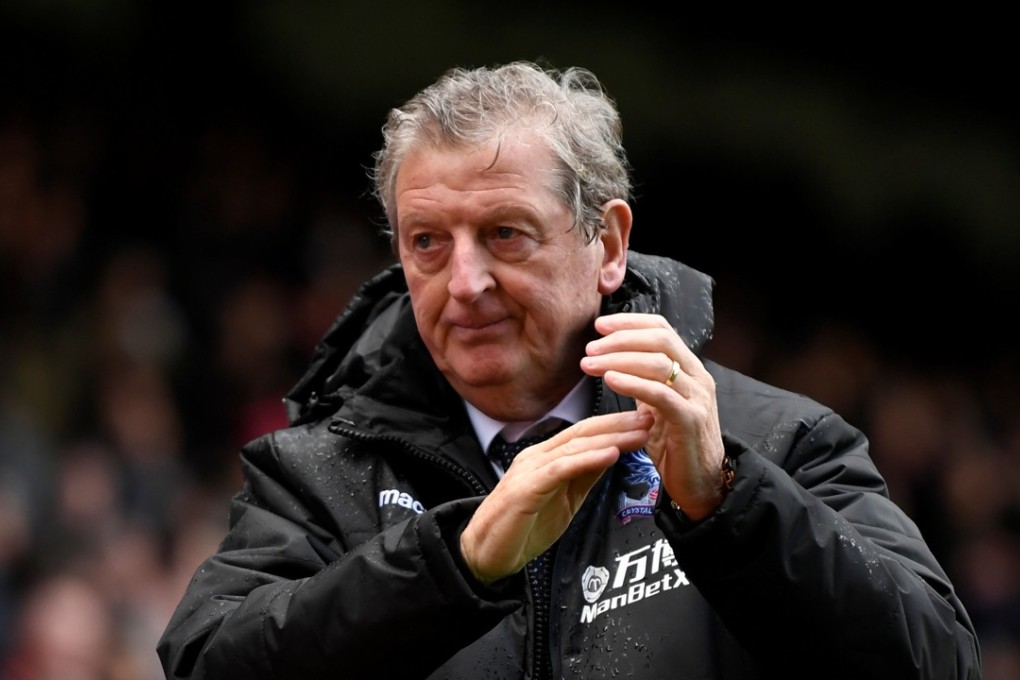 A bemused Roy Hodgson during his first game as manager of Crystal Palace. Photo: Reuters