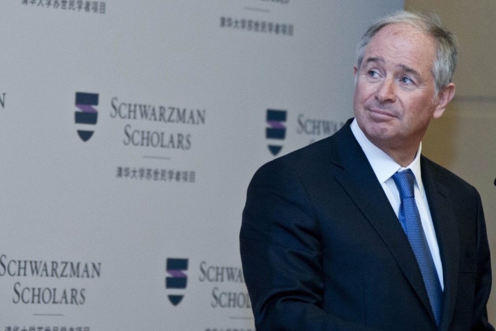 Blackstone Group chairman Stephen Schwarzman launches the Schwarzman Scholars at the Great Hall of the People in Beijing in April 2013. Photo: Reuters