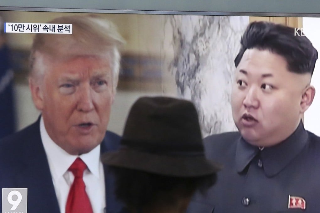 Donald Trump let loose on Twitter on Sunday with a volley of posts referring to North Korea’s leader Kim Jong-un as “Rocket Man”. Photo: AP