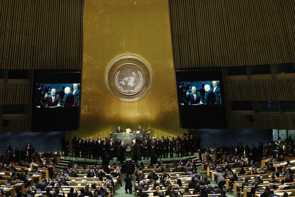 The UN General Assembly at UN headquarters in New York. Photo: Reuters