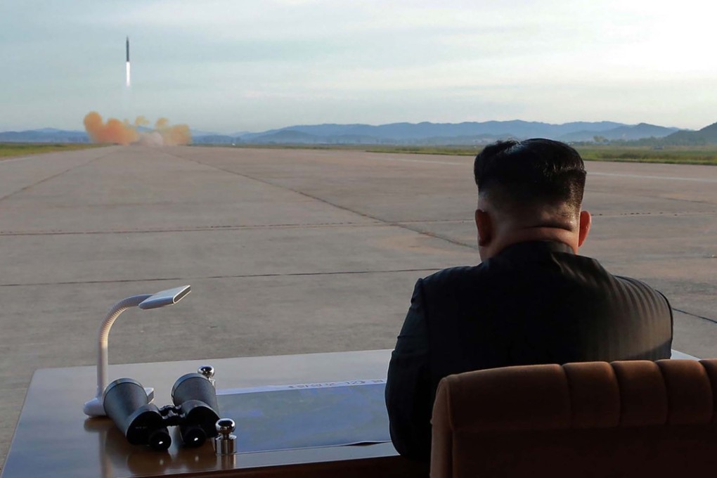 North Korean leader Kim Jong-un watches a launching drill of a strategic ballistic missile. US President Donald Trump, in his latest Twitter binge, has given the North’s leader the nickname of “Rocket Man”. Photo: AFP