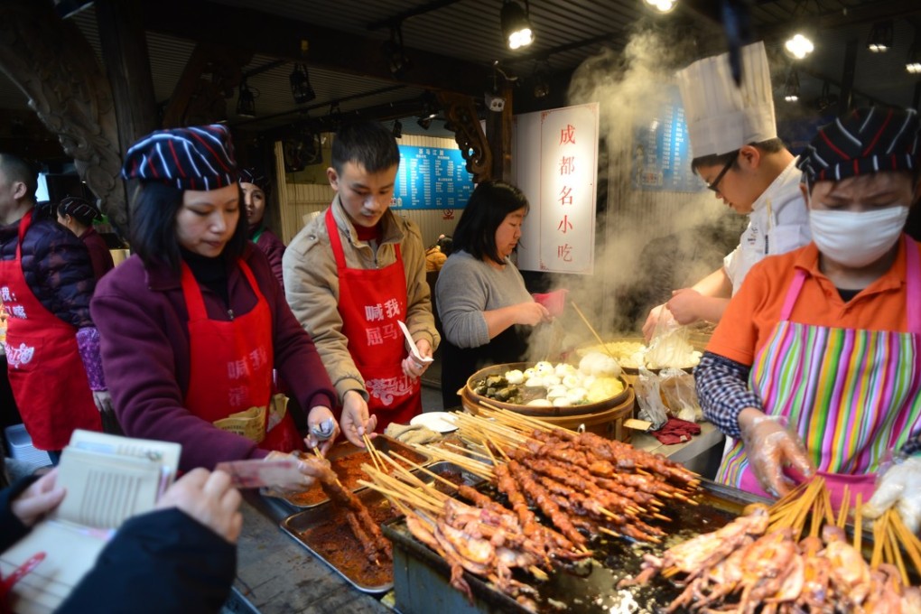 A traditional Sichuanese barbecue is served in one of Chengdu’s thousands of restaurants. Photo: ImagineChina