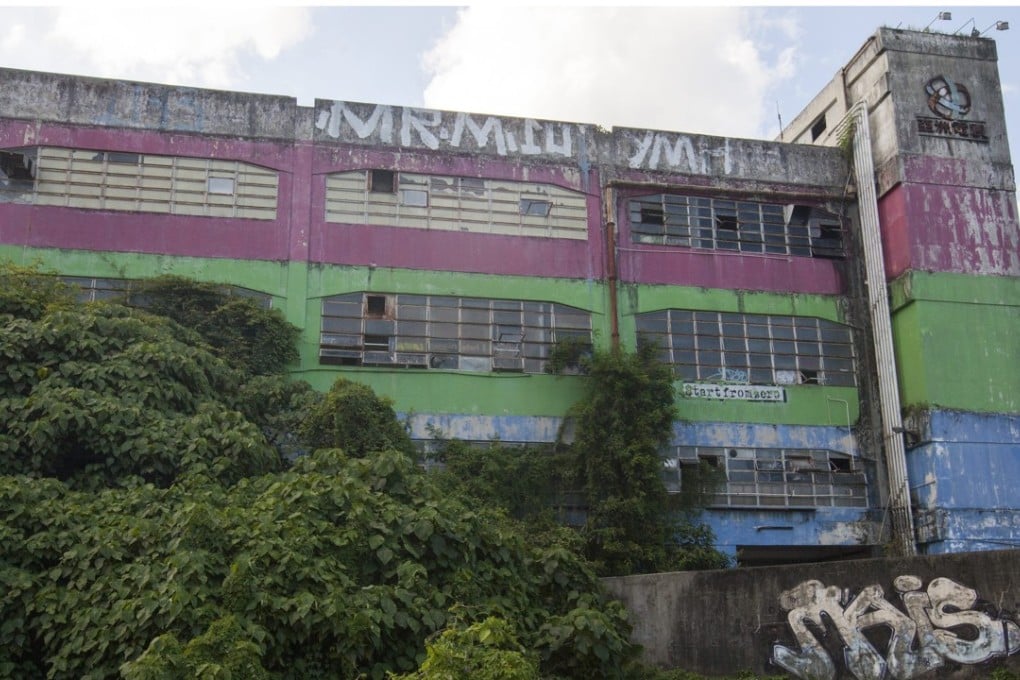 Three defendants were spotted entering the former Asia Television studio in Sai Kung shortly before there were flashes and smoke; a fourth man was seen climbing out of it afterward. Photo: EPA