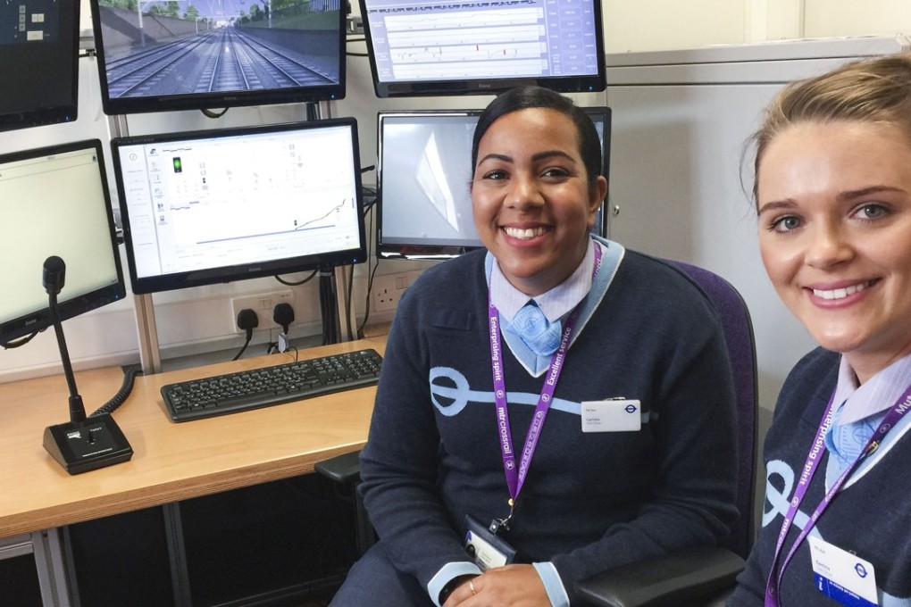 Ewelina Wanczyk (right) and Carinne Spinola (left) are among MTR Crossrail’s new female recruits. Photo: Denise Tsang