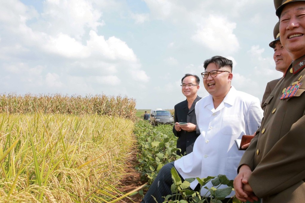North Korean leader Kim Jong Un provides field guidance to Farm No 1116 under KPA Unit 810, in this photo released by North Korea's Korean Central News Agency in Pyongyang on in September 2016. Photo: KCNA via Reuters