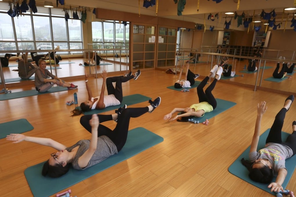 Instructor Elle Kealy (left) teaches Corio at Flex Studio. Photo: Jonathan Wong