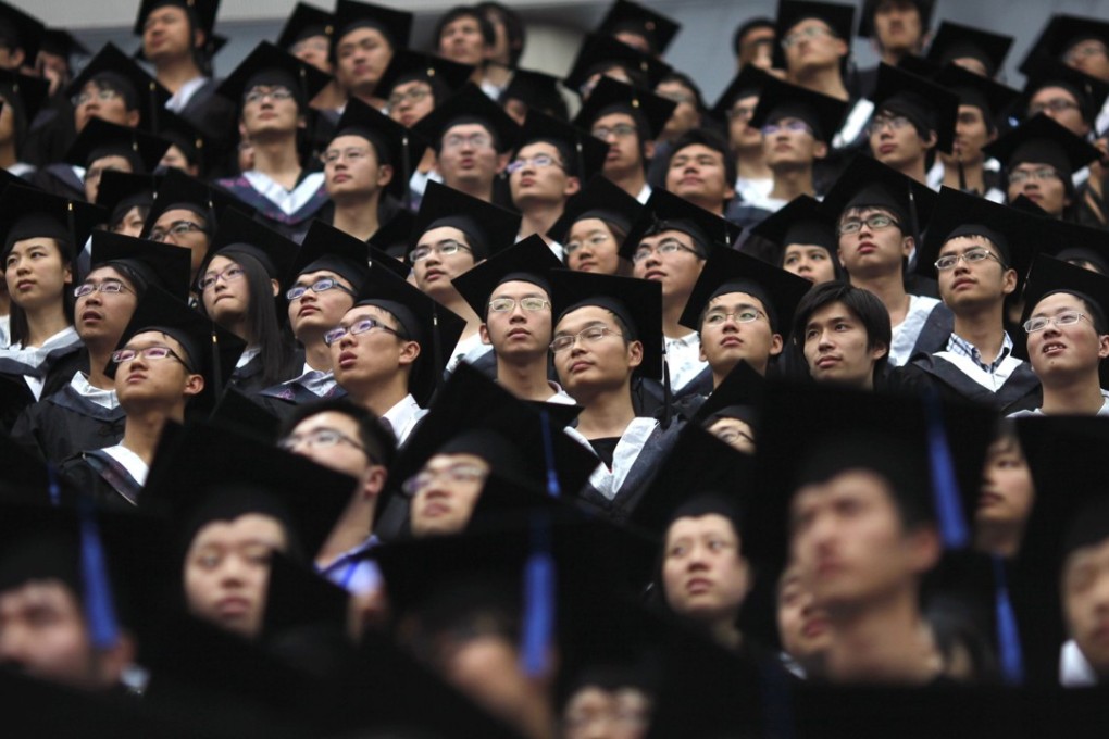 A graduation ceremony at Fudan University in Shanghai. Graduates from Hong Kong and the rest of China need to reject a world divided by ideology, race, wealth and extremism. Photo: Reuters