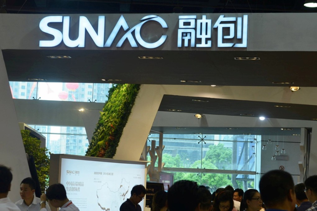Huarong Asset Management, one of the country’s big four state-owned bad loan banks, has ordered a suspension of new lending to property giant Sunac China Holdings, as worries remain over high debt levels and the regulator’s intolerance to corporate leverage. Photo: Reuters