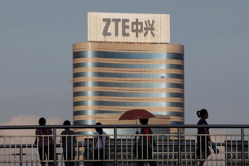 The headoffice of ZTE, China’s second tarlest telecommunications equipment manufacturer, in Nanshan Hi-Tech Industrial Estate, in the southern Chinese city of Shenzhen. Photo: Reuters