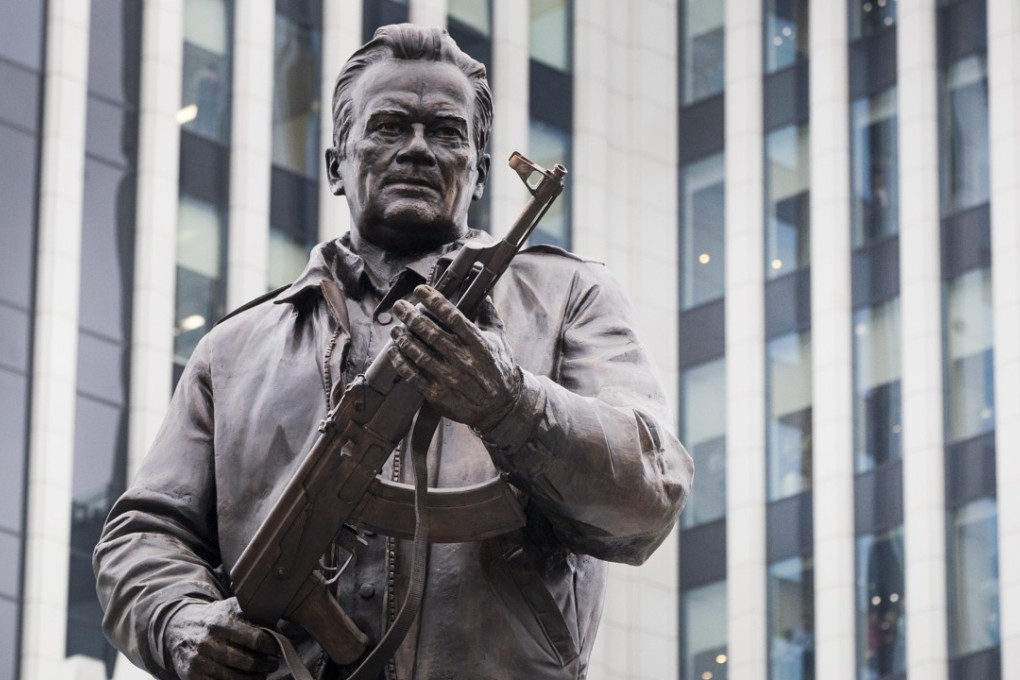 Russia unveils seven-metre statue of AK-47 inventor Mikhail