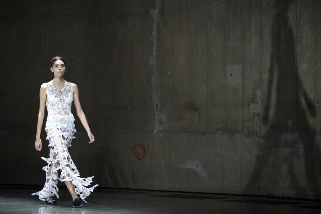 A look from Christopher Kane’s spring-summer 2018 show. Photo: AP