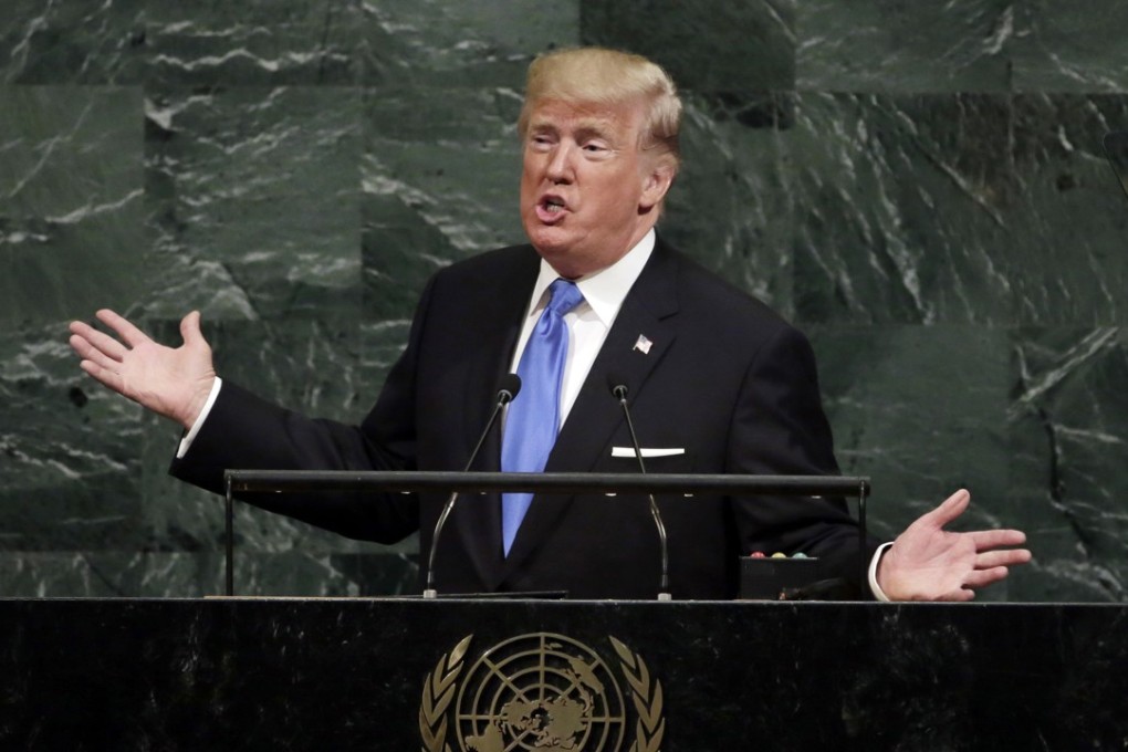 US President Donald Trump addresses the 72nd session of the United Nations General Assembly, at UN headquarters. Photo: AP