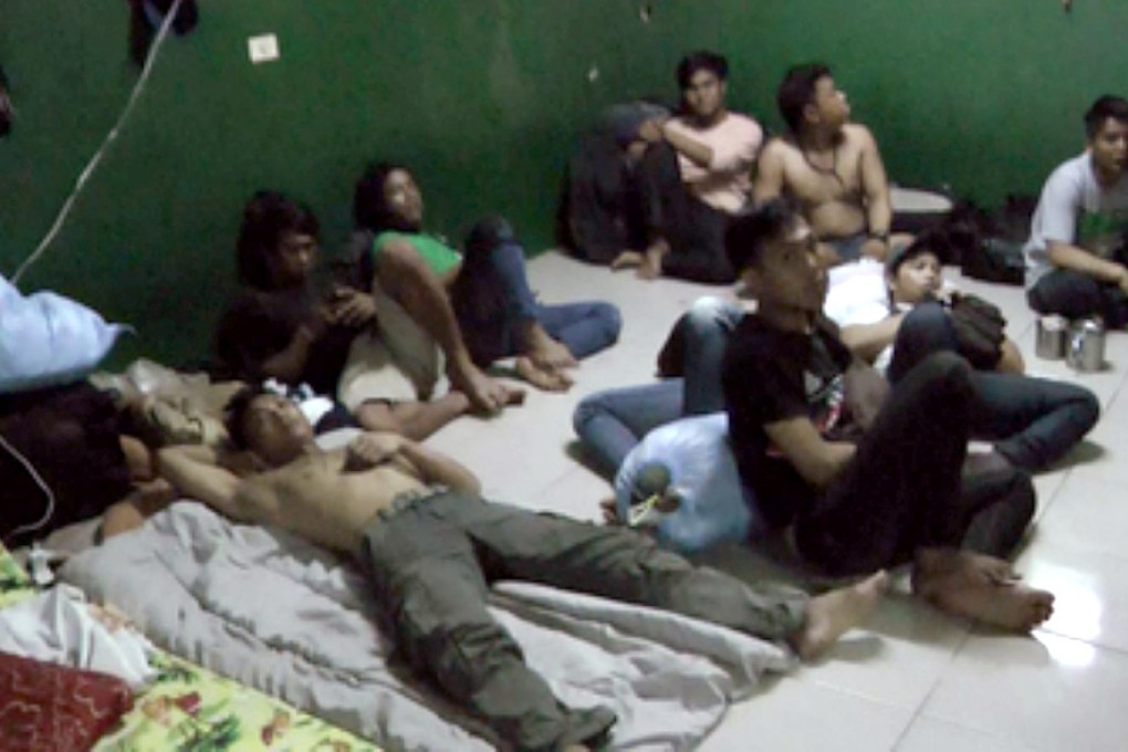 The fishermen were locked up to stop them escaping, according to investigators. Photo: Handout