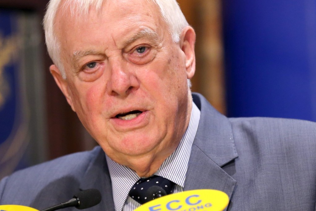 ‘They should start talking and not shouting at one another’: Chris Patten. Photo: Sam Tsang