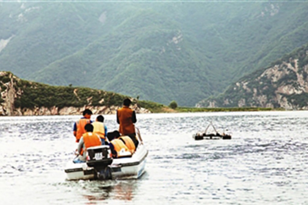 Rescue team members taking part in the search effort for the divers. Photo: Handout