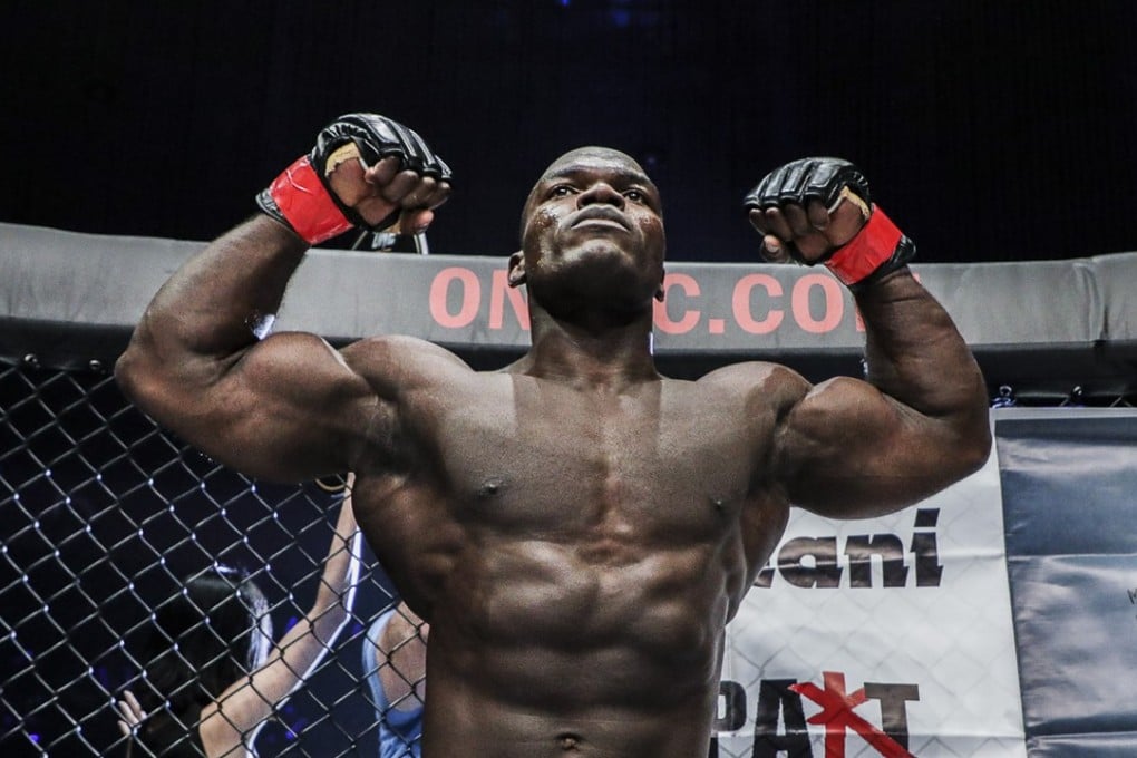 Alain “The Panther” Ngalani prepares to demolish Hideki “Shrek” Sekine. Photos: One Championship