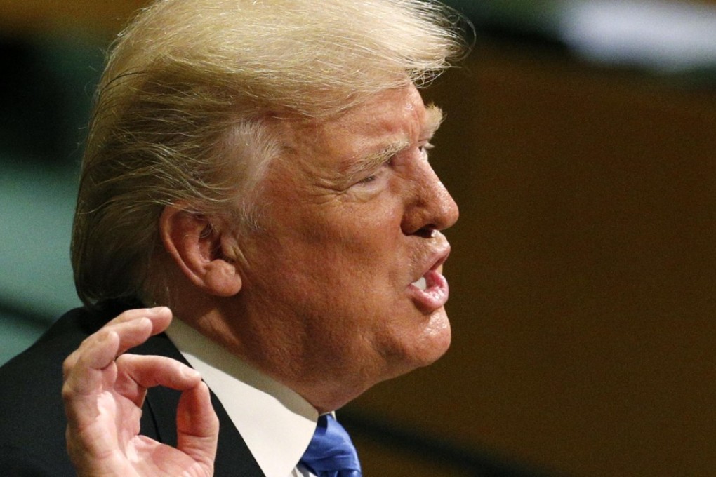 US President Donald Trump addresses the 72nd United Nations General Assembly at the UN headquarters in New York, on September 19. Photo: Reuters
