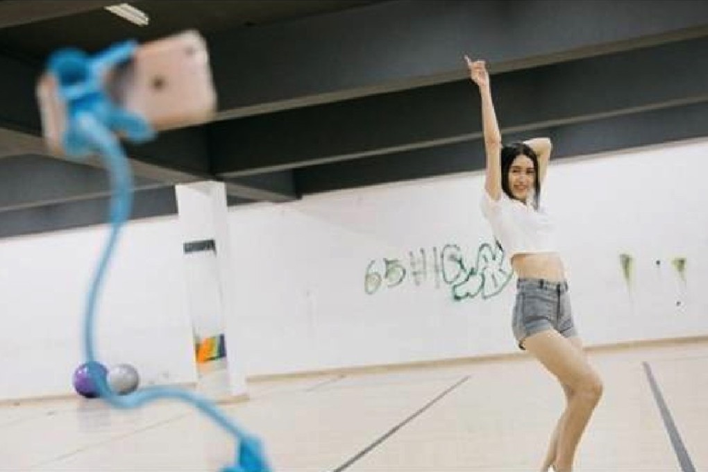 A student practises in the hope of becoming an internet celebrity. Photo: Handout