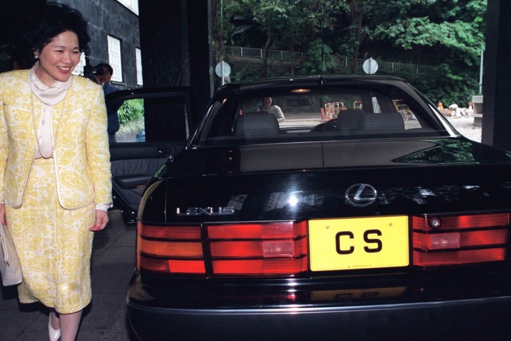 Anson Chan steps from her official Lexus saloon to begin work as chief secretary of the Hong Kong administration on November 29, 1993. Picture: SCMP