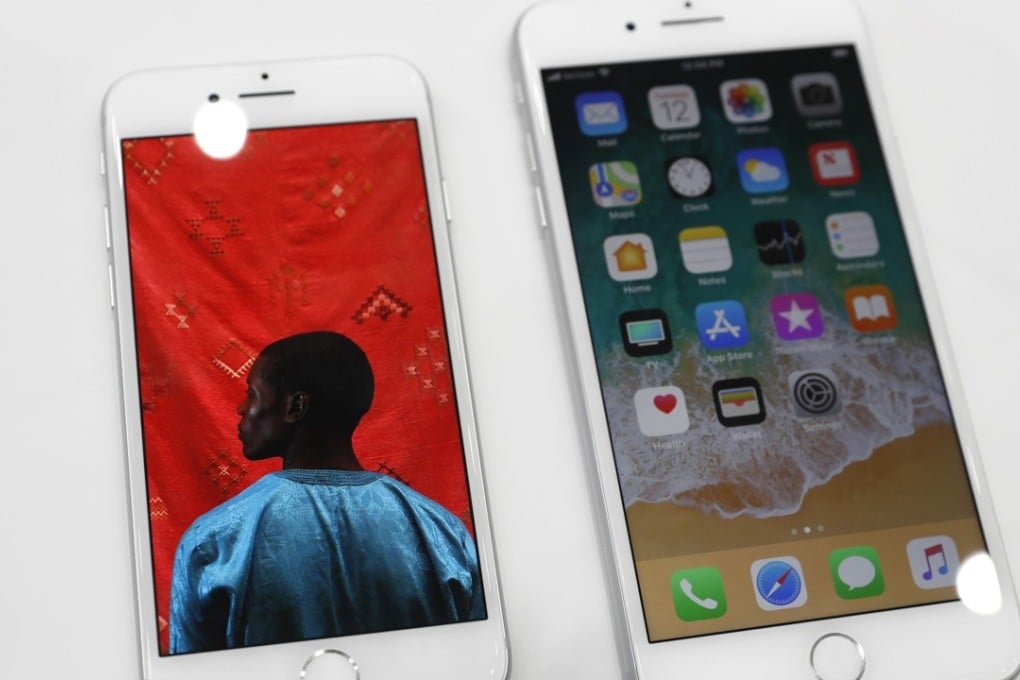 Apple’s iPhone 8 (left) and iPhone 8 Plus. Photo: Reuters