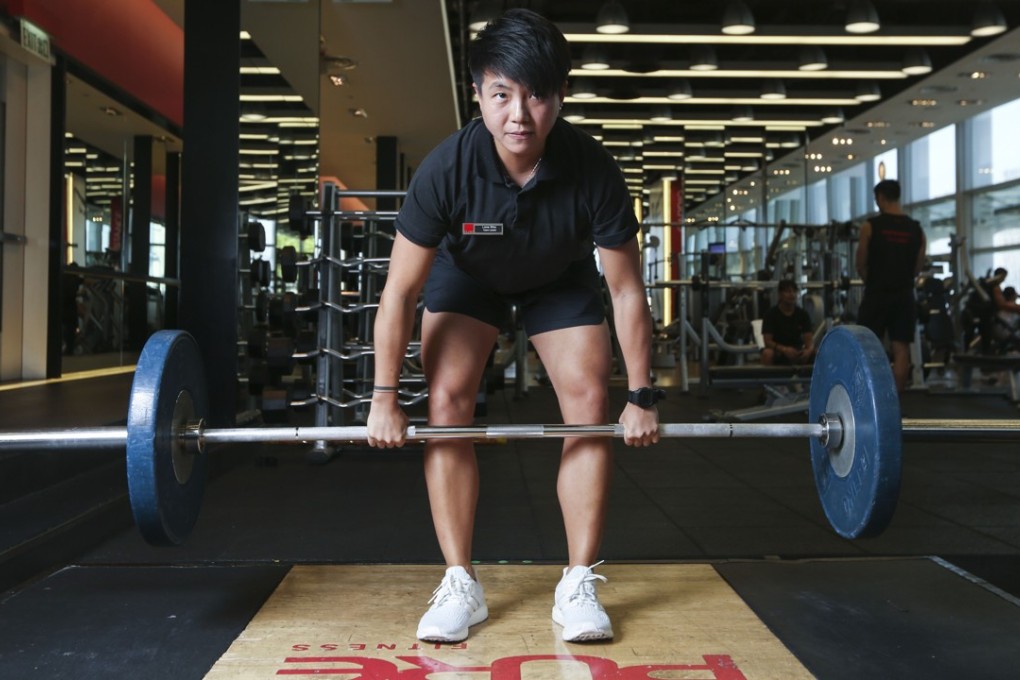 Personal trainer Lona Shiu Ying-tung at a gym in Central. Demand is growing for female trainers. Photo: Xiaomei Chen