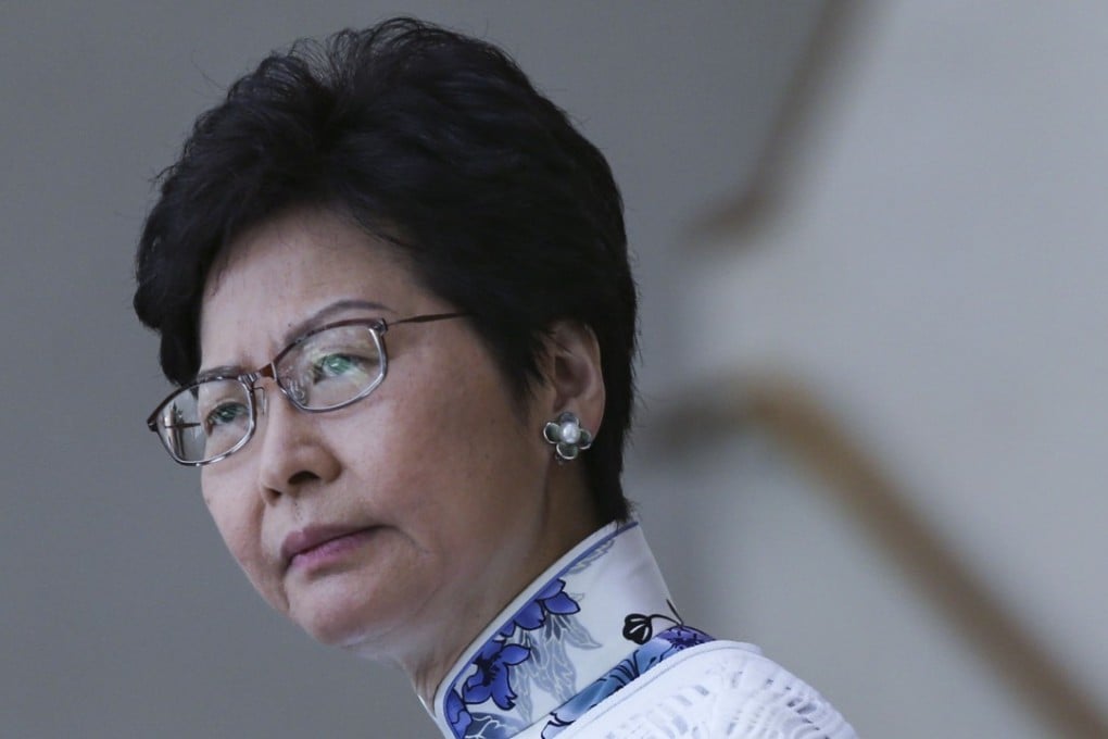 Carrie Lam meets the media before the Executive Council meeting in Tamar last week. The chief executive, in her first policy address, is going to have to dip her toe into some shark-infested pools that she would probably rather avoid. Photo: Sam Tsang