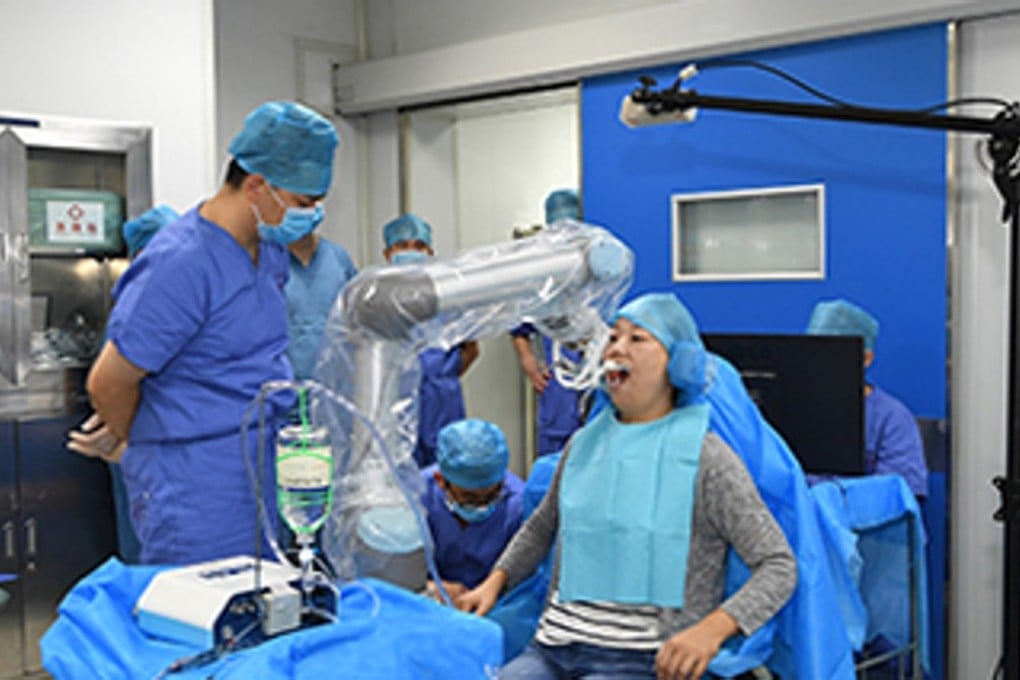 The surgery was carried out on a woman in Xi’an on Saturday. Photo: Handout