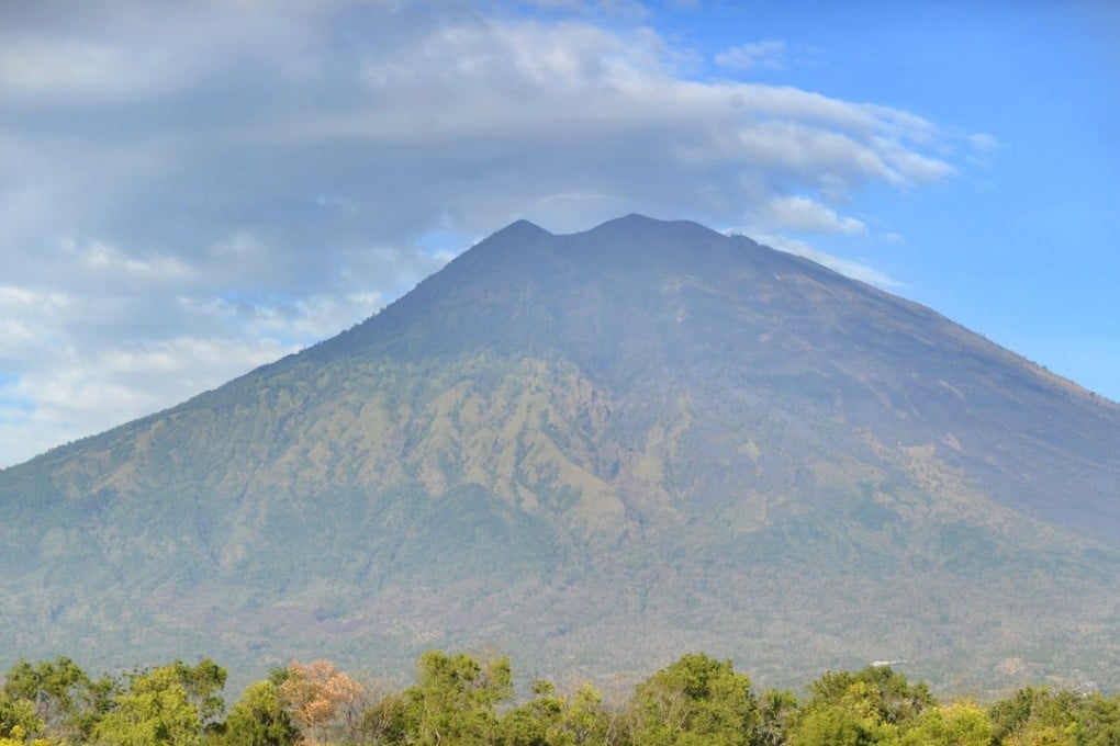 Authorities have raised alert levels for the Mount Agung volcano on the Indonesian resort island of Bali after hundreds of small tremors were detected. Photo: AFP
