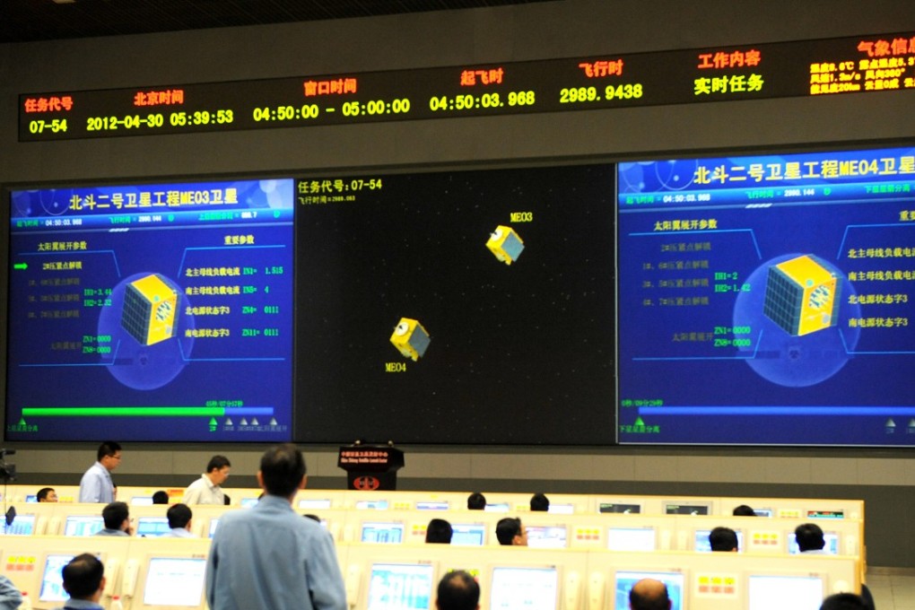 China launched the 12th and 13th of its indigenous global navigation and positioning network known as Beidou, or Compass system into space with a Long March-3B carrier rocket in April of 2012. Photo: Xinhua