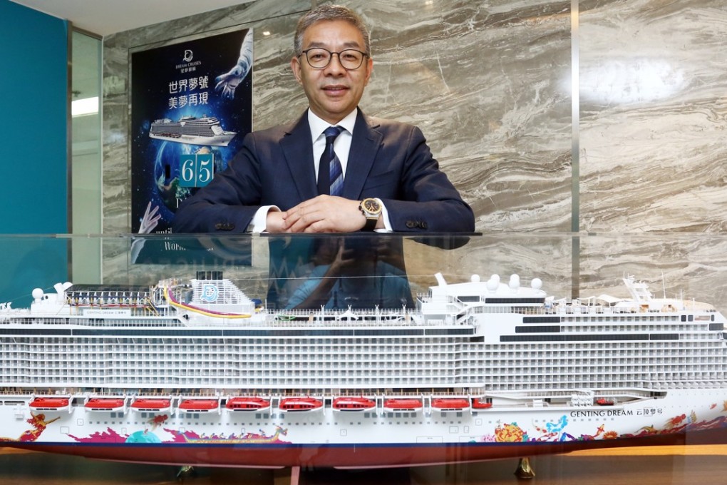 Genting Cruise Lines president Kent Zhu Fuming in Tsim Sha Tsui. Photo: Jonathan Wong