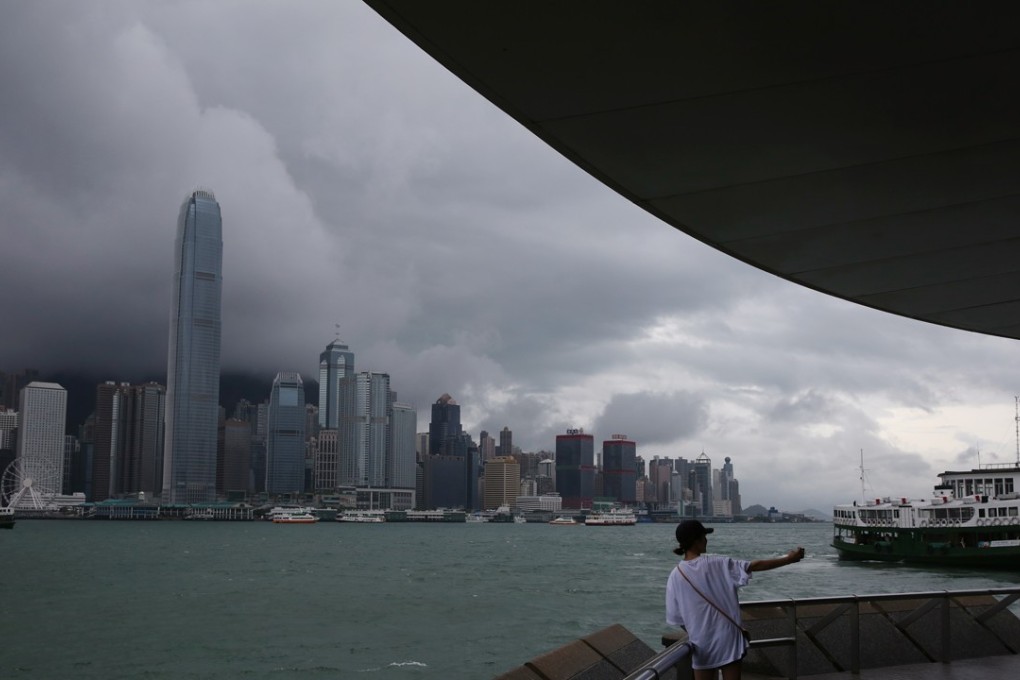 Forecasters issued the warning signal on Saturday night. Photo: Sam Tsang