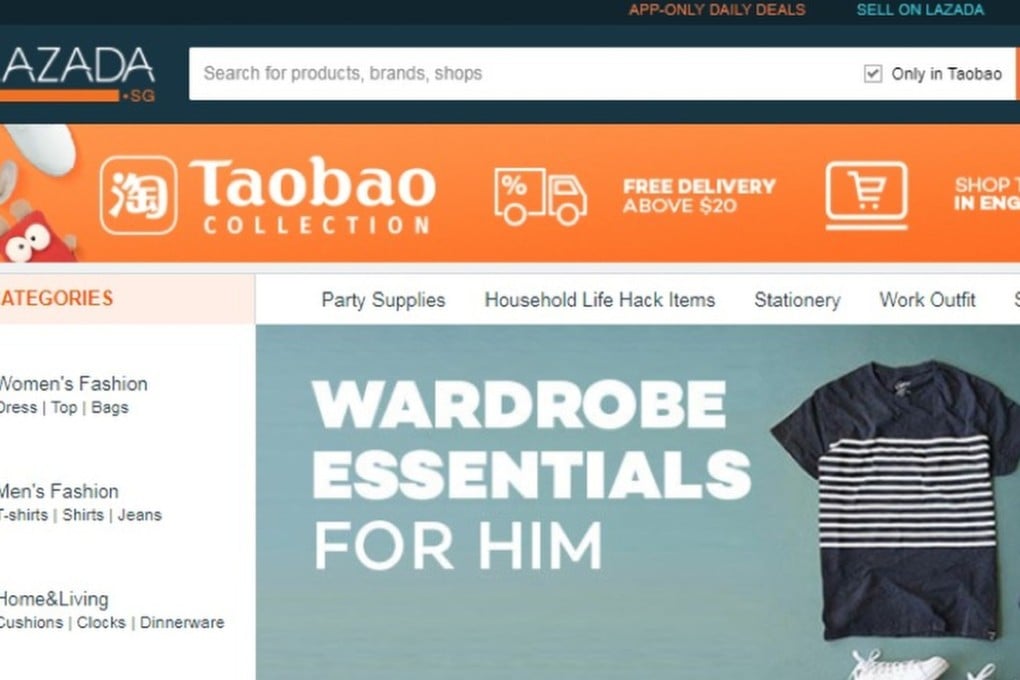 Screenshots of Alibaba-backed Lazada's “Taobao Collection” campaign. Photo: Lazada Group