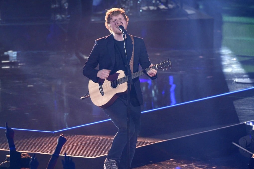 Sheeran fitted his 20-minute living room gig in between two concerts in Washington. Photo: AP