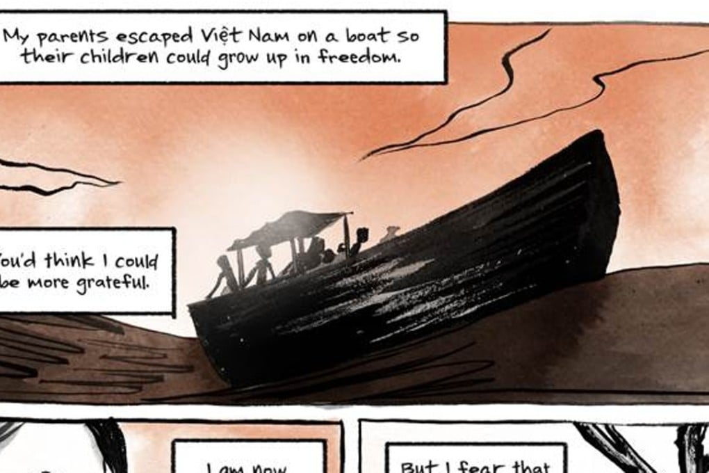 A frame from The Best We Could Do by Thi Bui. Photo: Courtesy of Abrams Books