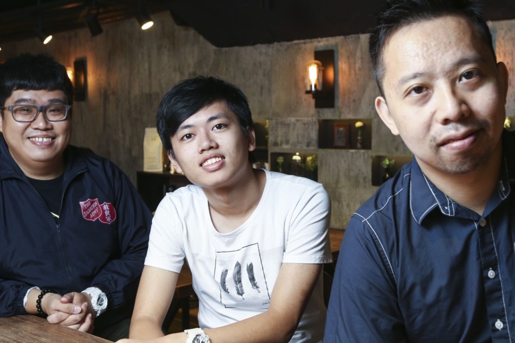 Regan Suen (left), Tim Wong (centre) and Ambrose Peter Law at Roasters Alchemy, Tsim Sha Tsui. Photo: Xiaomei Chen