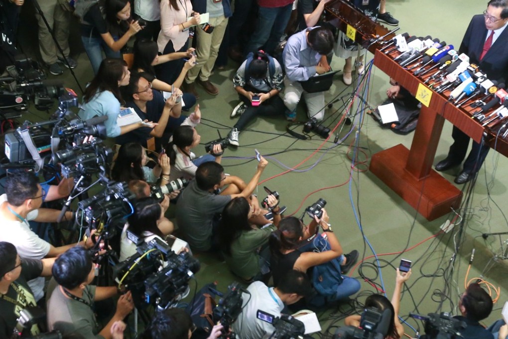 City leader Carrie Lam has said that longer press conferences will be held to take more questions from journalists. Photo: K. Y. Cheng