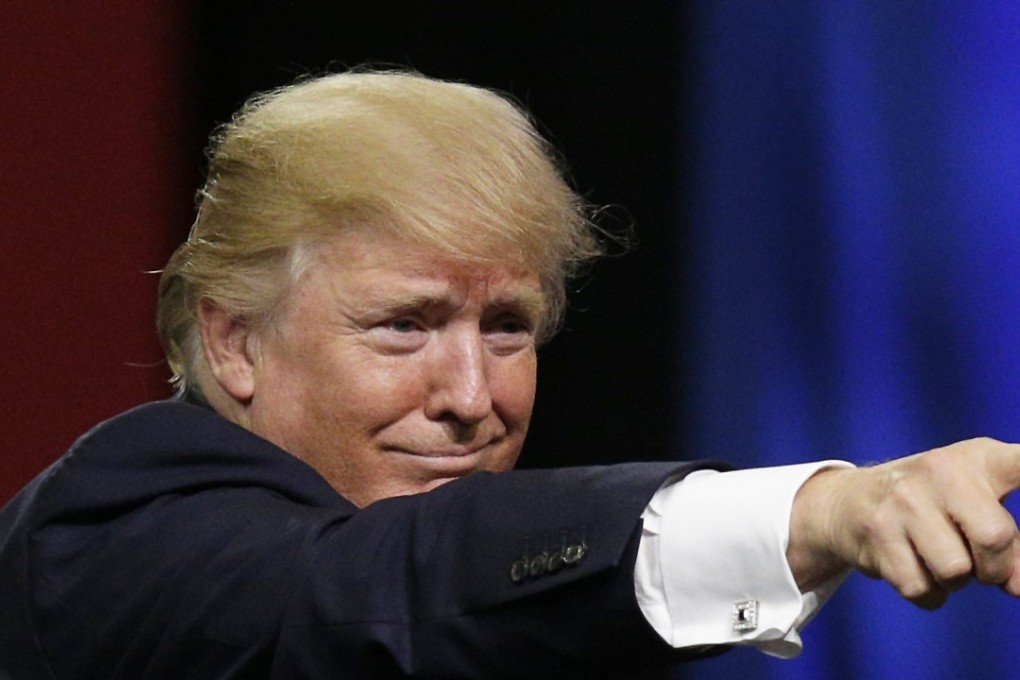 President Donald Trump speaks at a campaign rally in Huntsville, Alabama. The US president dialled up the rhetoric at the United Nations, saying his country would have “to totally destroy North Korea” if forced to defend itself or its allies. Photo: AP