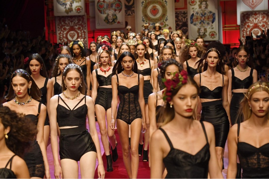 Looks from Dolce & Gabbana’s women’s spring-summer 2018 shows in Milan. Photo: AFP