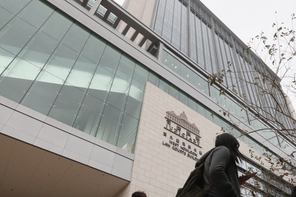The woman appeared at the West Kowloon Law Courts building. Photo: Edward Wong