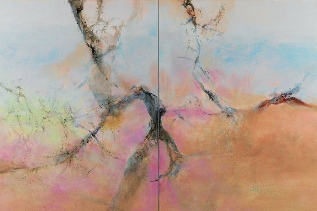 Zao Wou-Ki’s “24.12.2002 Diptyque” (2002) fetched US$5 million at auction in Shanghai.