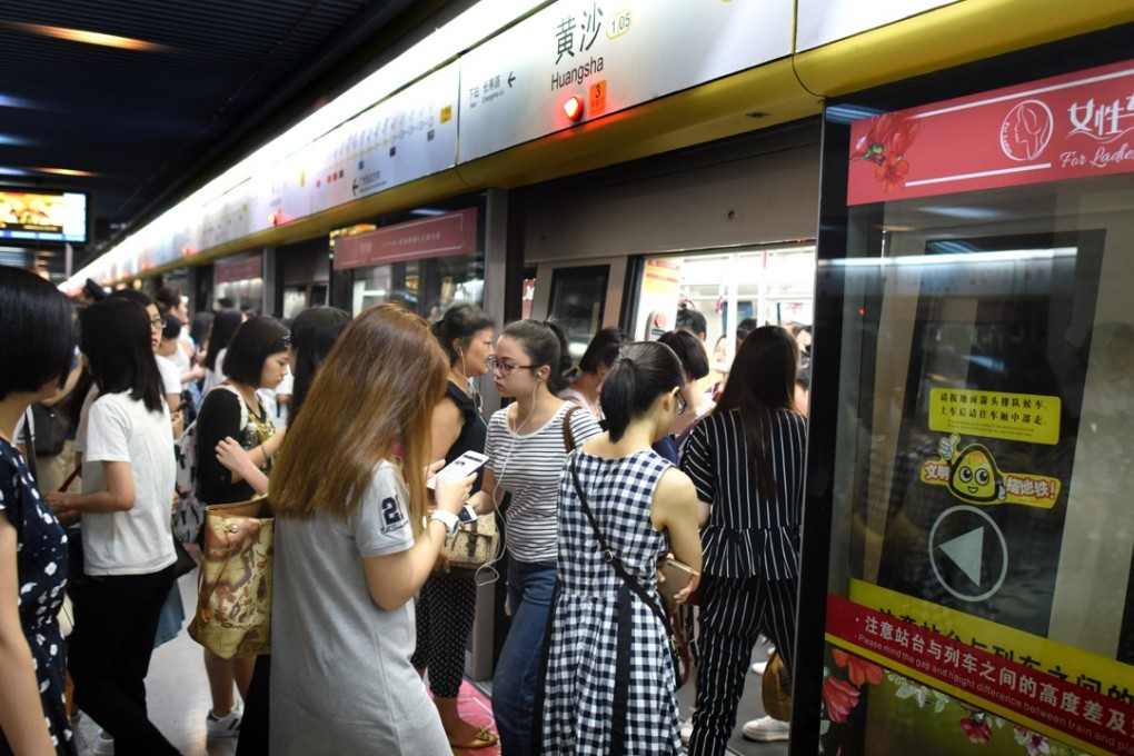 Huangsha station on the Guangzhou subway. Photo: Xinhua