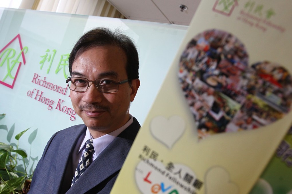 Fung Cheung-tim, Director, Richmond Fellowship of Hong Kong, at their head office in North Point. Photo: May Tse