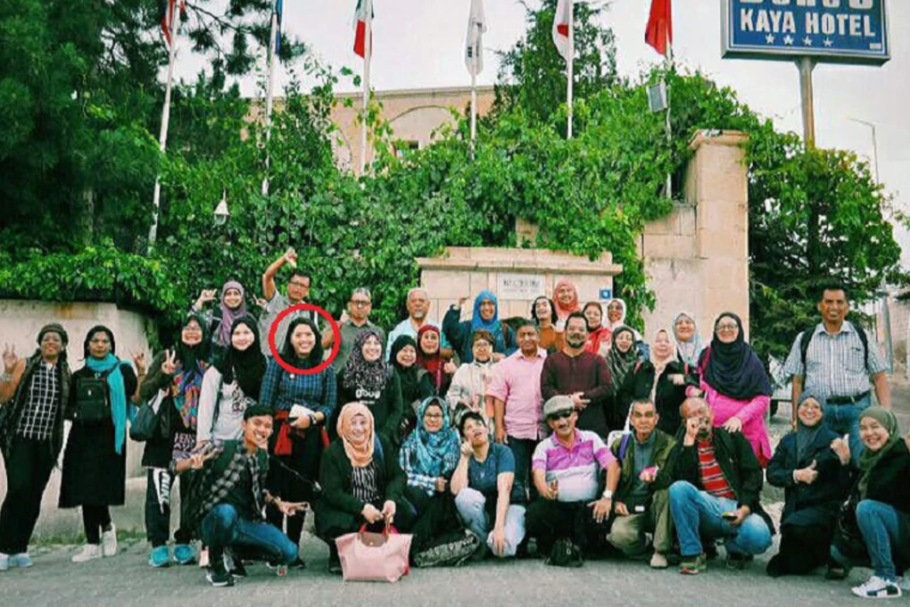 Noor Azmeera Sahudin (circled) who died in Istanbul from suspected spider bite on Monday. Photo: IBC Tours Corporation Malaysia Sdn Bhd Facebook