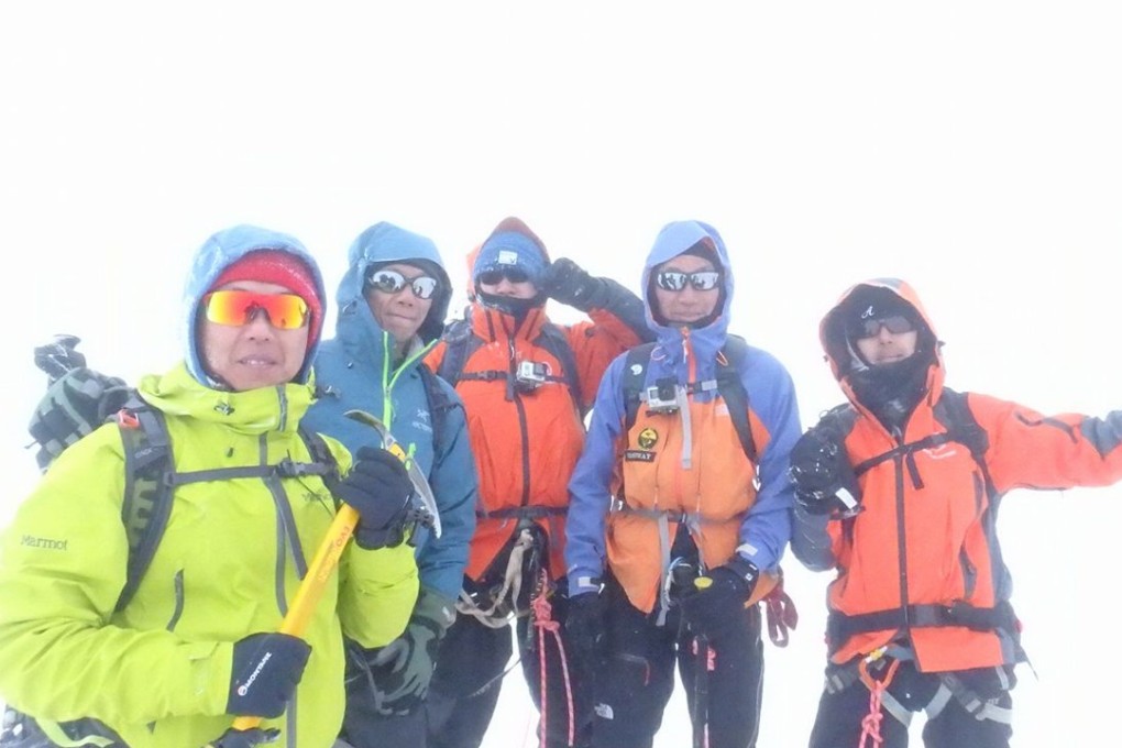 A Facebook picture of the group with another member on their trek, posted by Conway Leung.