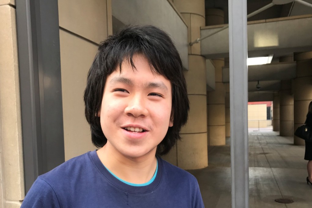 Amos Yee, 18, stands outside the United Sates Citizenship and Immigration Services offices after his release from detention in Chicago, Illinois, on Tuesday. Photo: Reuters