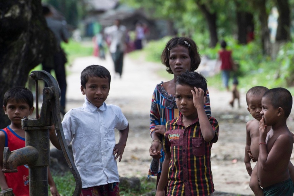 Rohingya Muslim children at Pan Taw Pyin village in Maungdaw in Myanmar's northern Rakhine state. Photo: AFP