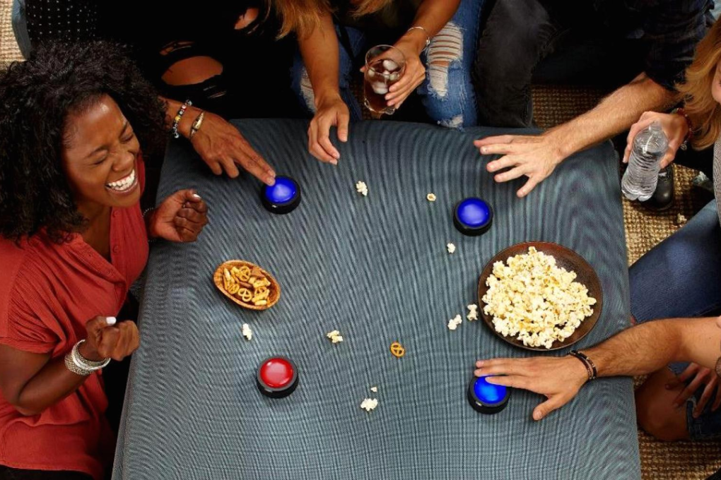 Amazon Echo Buttons used for family game night. Photo: Amazon