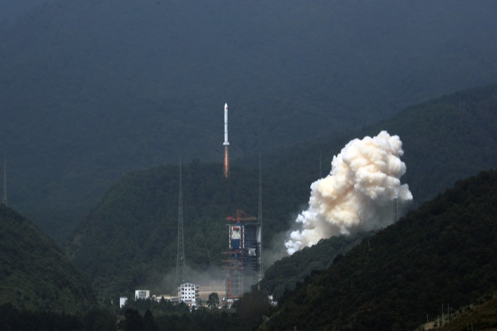 The Yaogan-30 satellites are launched on a Long March-2C rocket from the Xichang Satellite Launch Centre in southwestern Sichuan province on Friday. Photo: Xinhua