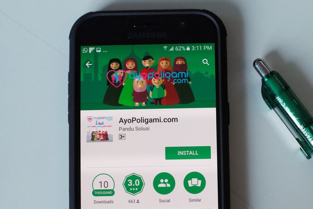 The AyoPoligami dating app. Photo: Reuters